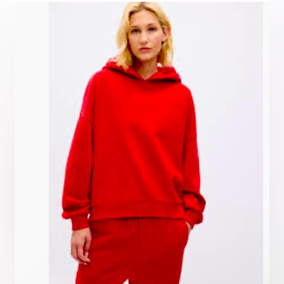 GAP SWEATER HOODIE RED L - Picture 1 of 8